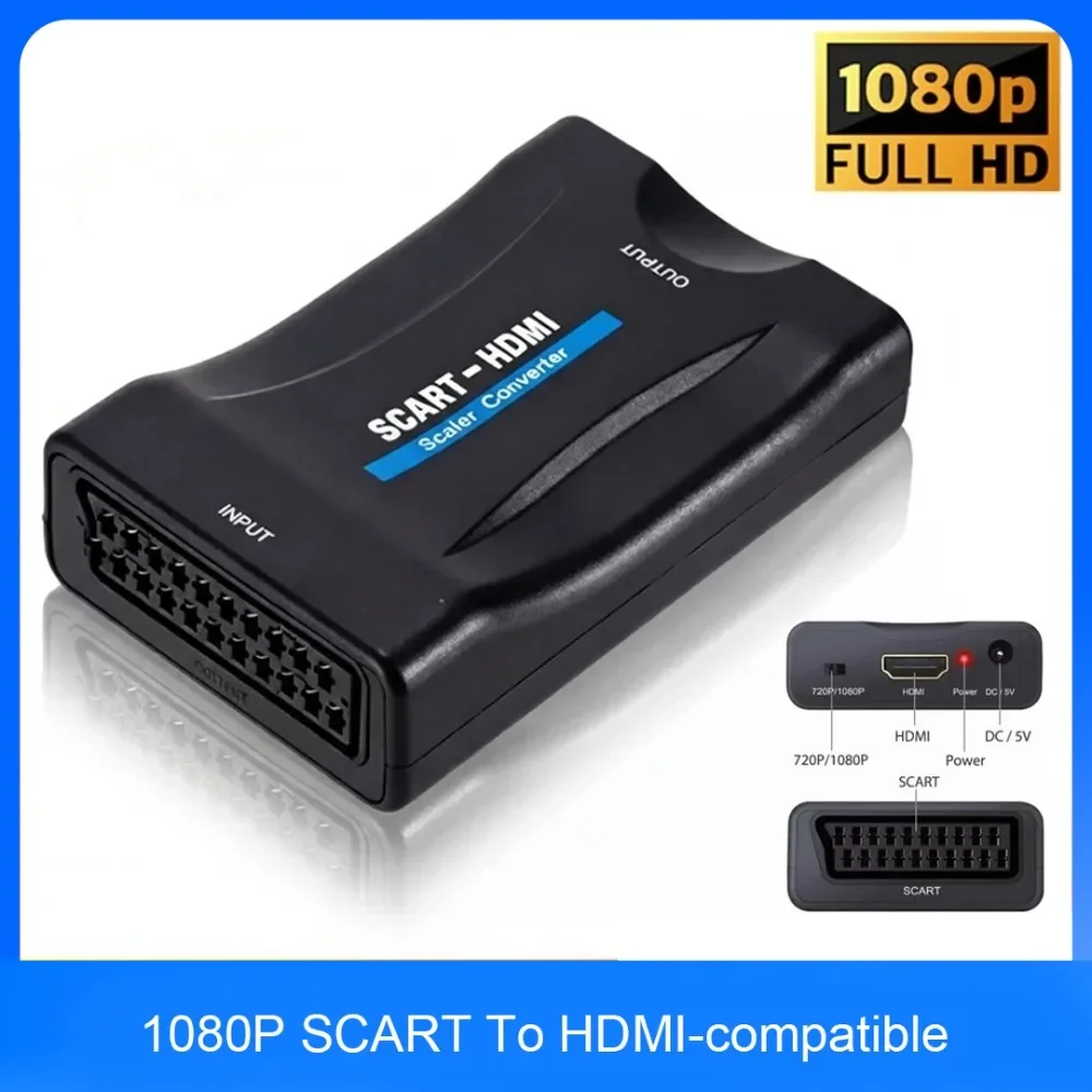 SCART To HDMI-Compatible Conve - Scart To Hdmi 评论和价格
